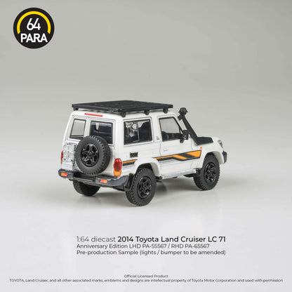 PARA64 2023 Toyota Land Cruiser LC71 White Anniversary Edition RHD 1:64 - PAR65567