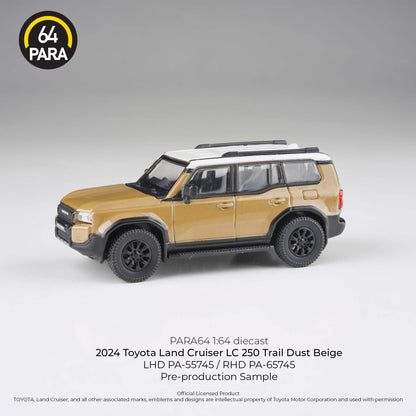 PARA64 2024 Toyota Land Cruiser 250 Trail Dust RHD 1:64 - PAR65745