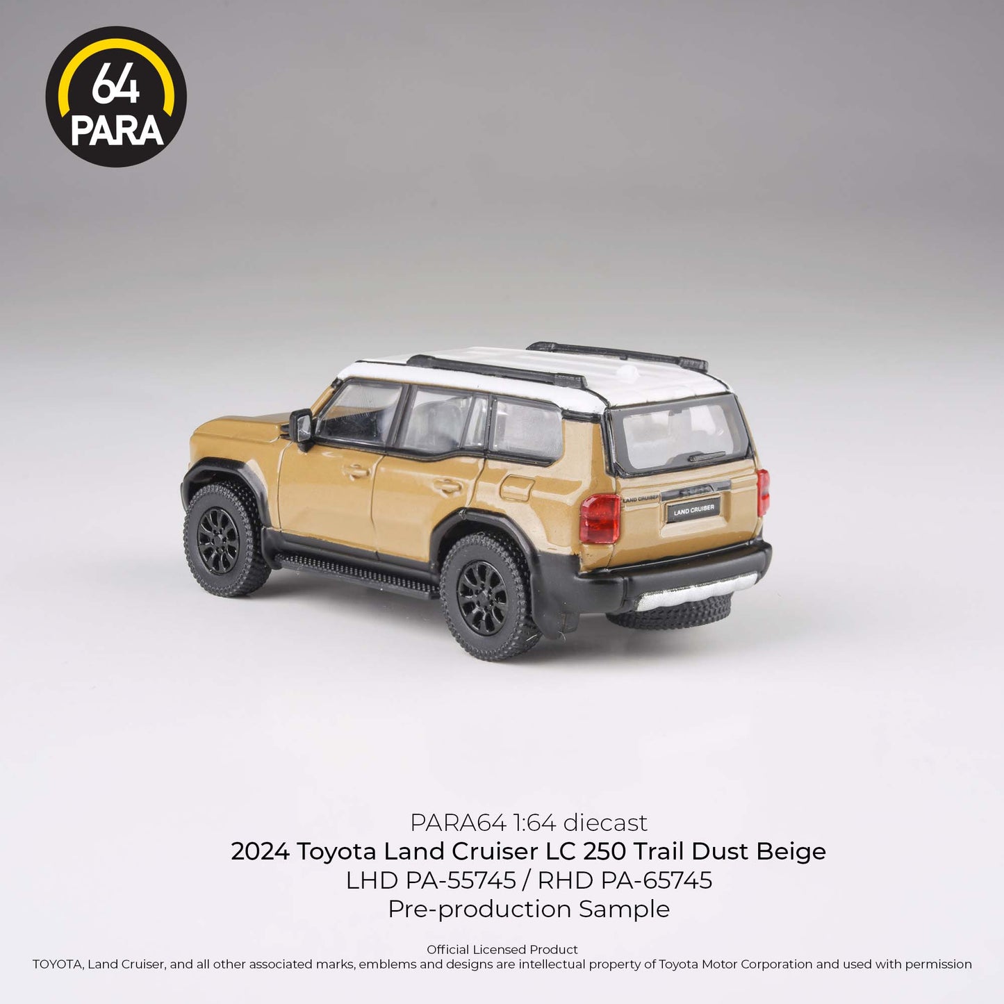 PARA64 2024 Toyota Land Cruiser 250 Trail Dust RHD 1:64 - PAR65745