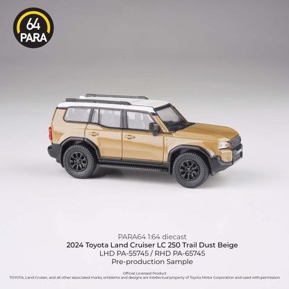 PARA64 2024 Toyota Land Cruiser 250 Trail Dust RHD 1:64 - PAR65745