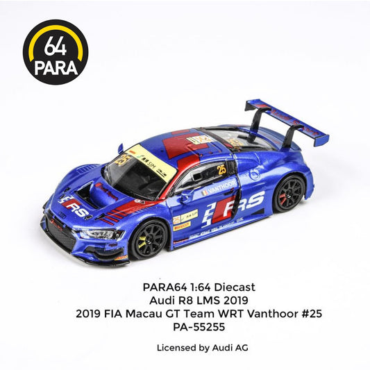 PARA64 2019 Audi R8 LMS - 2019 FIA Macau GT Team WRT Vanthoor #25 1:64 - PAR55255