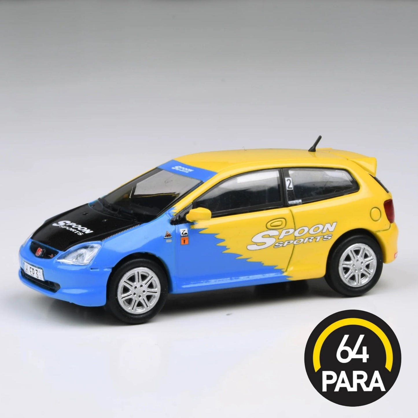 PARA64 2001 Honda Civic Type R EP3 - Spoon Livery LHD 1:64 - PAR55348