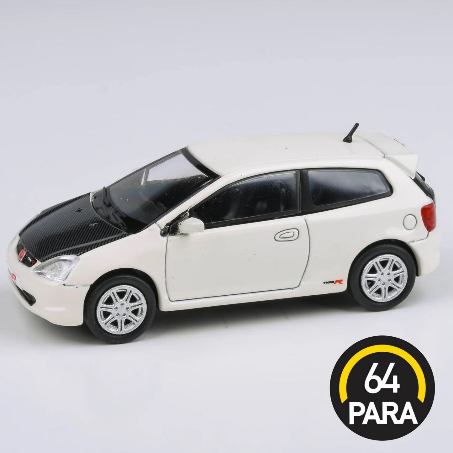 PARA64 2001 Honda Civic Type R EP3 -  White/Carbon RHD 1:64 - PAR65347