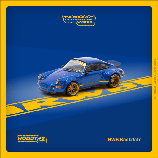 TARMAC WORKS Porsche RWB Backdate Pandora One Blue 1:64 - T64-046-PO