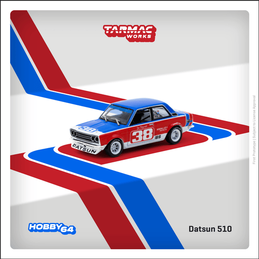 TARMAC WORKS Datsun 510 SCCA National Championship 1973 Jim Fitzgerald 1:64 - T64-052-73SCCA38