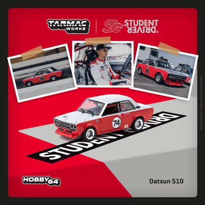 TARMAC WORKS Datsun 510 Trans-Am B-Sedan 2.5 Challenge 2023 Daniel Wu 1:64 - T64-052-SD