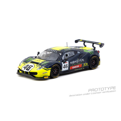 TARMAC WORKS Ferrari 488 GT3 Monster Energy 2019 Gulf 12 Hours V Rossi / A Salucci / L Marini 1:64 - T64-072-19GUF46