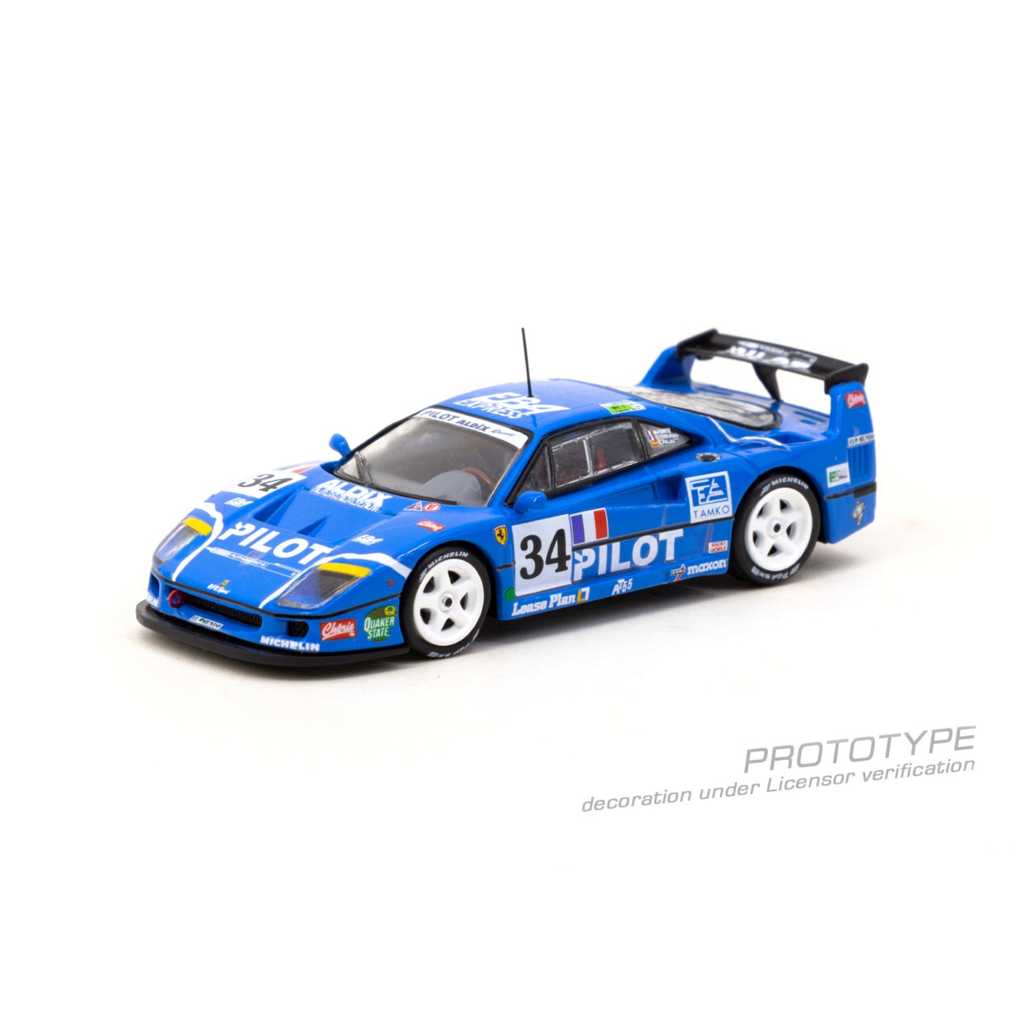 TARMAC WORKS Ferrari F40 LM 24h of Le Mans 1995 M. Ferté / O. Thévenin / C. Palau 1:64 - T64-075-95LM34