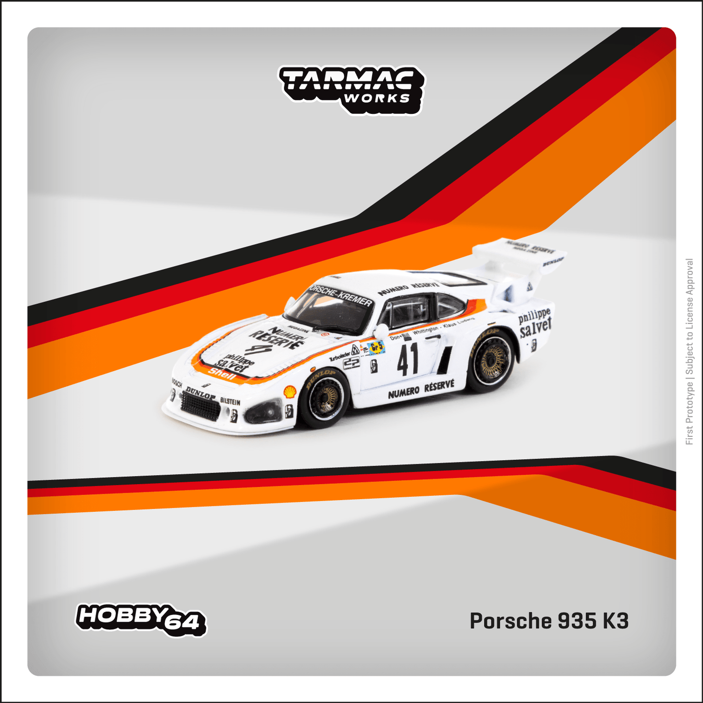 TARMAC WORKS Porsche 935 K3 24 Hour of Le Mans 1979 - Winner K. Ludwig / D. Whittington / B. Whittington 1:64 - T64-079-79LM41