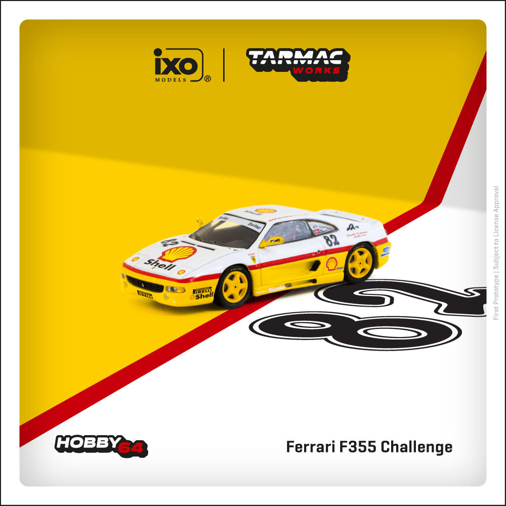 TARMAC WORKS Ferrari F355 Challenge Shell 1:64 - T64-083-99CHA82