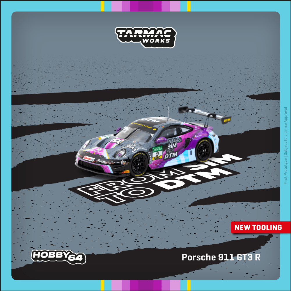 TARMAC WORKS Porsche 911 GT3 R DTM 2023 Tim Heinemann 1:64 - T64-084-23DTM09