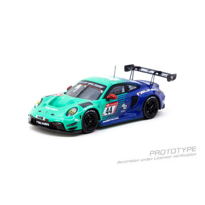 TARMAC WORKS Porsche 911 GT3 R Nürburgring 24h 2023 J. Eriksson / T. Heinemann / N. Menzel / M. Ragginger 1:64 - T64-084-23NUR44