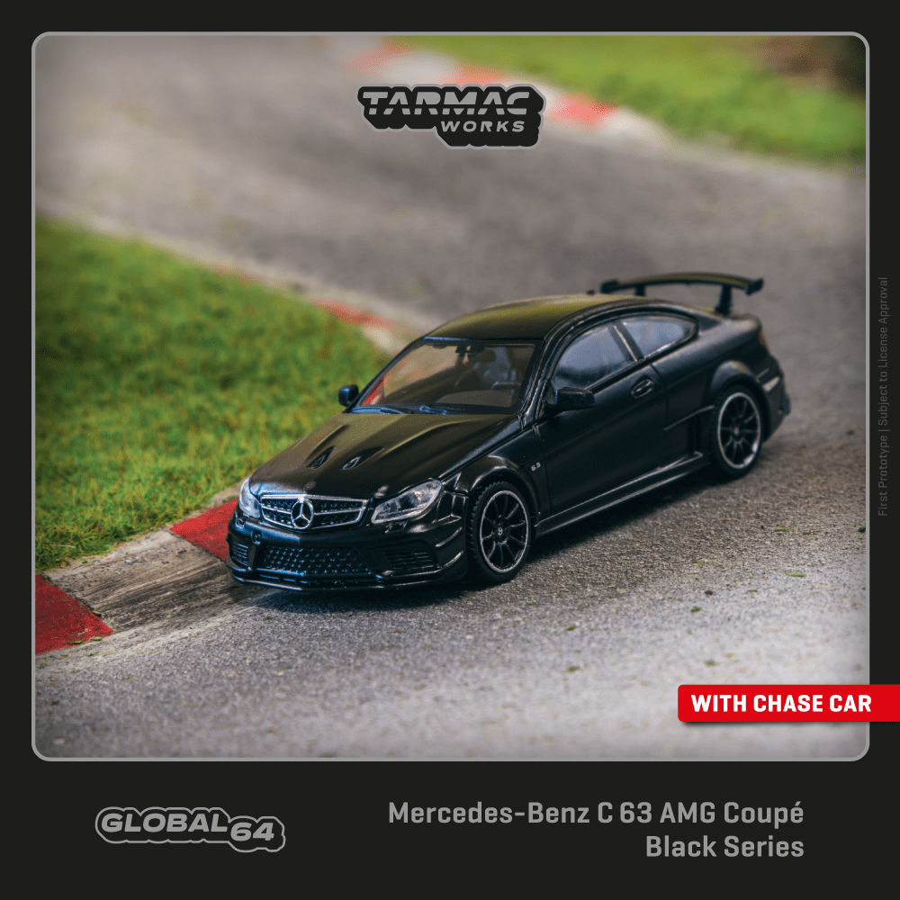 TARMAC WORKS Mercedes Benz C 63 AMG Coupe Black Series 1:64 - T64G-009-MB