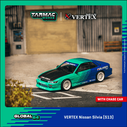 TARMAC WORKS VERTEX Nissan Silvia (S13) Falken 1:64 - T64G-025-FA