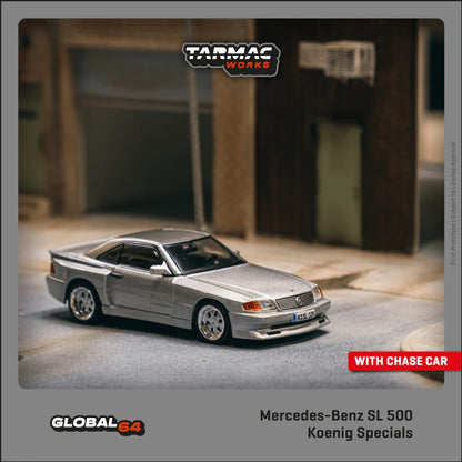 TARMAC WORKS Mercedes-Benz SL 500 Koenig Specials Silver 1:64 - T64G-045-SL