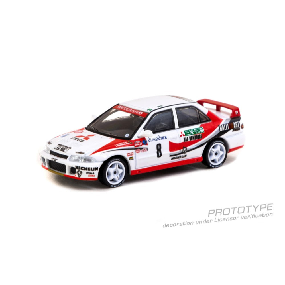 TARMAC WORKS Mitsubishi Lancer Evolution Rallye Monte-Carlo 1993 K. Eriksson / S. Parmander 1:64 - T64G-048-93MCR08