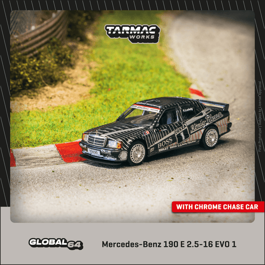 TARMAC WORKS Mercedes Benz 190 E 2.5-16 EVO 1 DTM 1989 Klaus Ludwig 1:64 - T64G-057-89DTM01