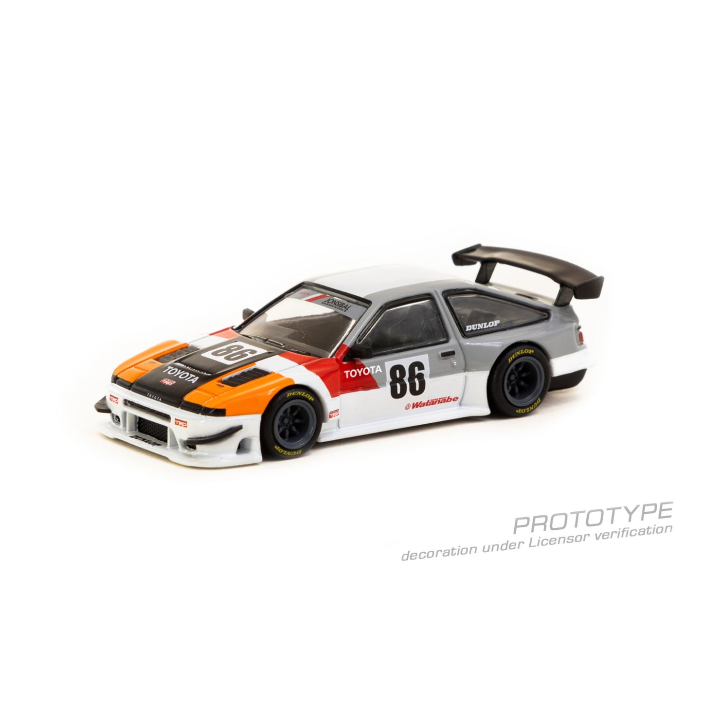 TARMAC WORKS Toyota Sprinter Trueno AE86 Widebody 1:64 - T64G-060-TRD