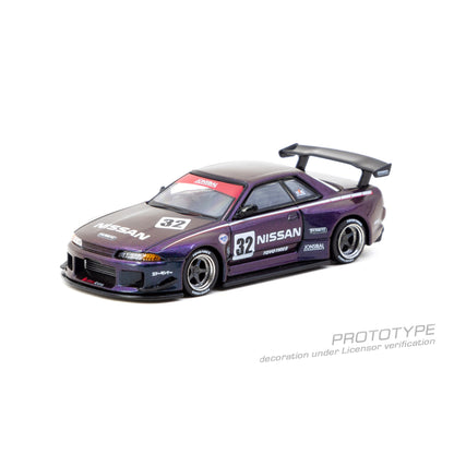 TARMAC WORKS Nissan Skyline (R32) Widebody Midnight Purple 1:64 - T64G-061-MP