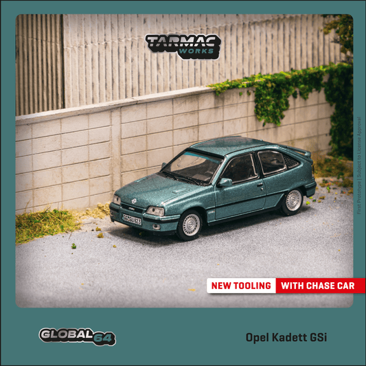 TARMAC WORKS Opel Kadett GSi Green Metallic 1:64 - T64G-065-GR