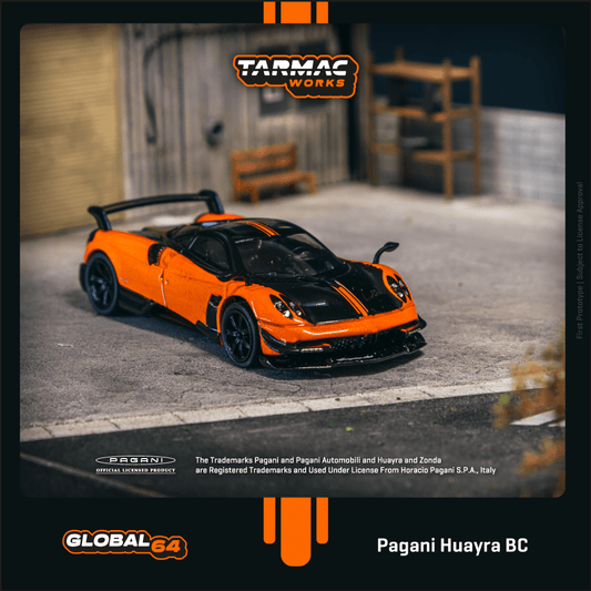 TARMAC WORKS Pagani Huayra BC Arancio Saint Tropez 1:64 - T64G-TL014-OR