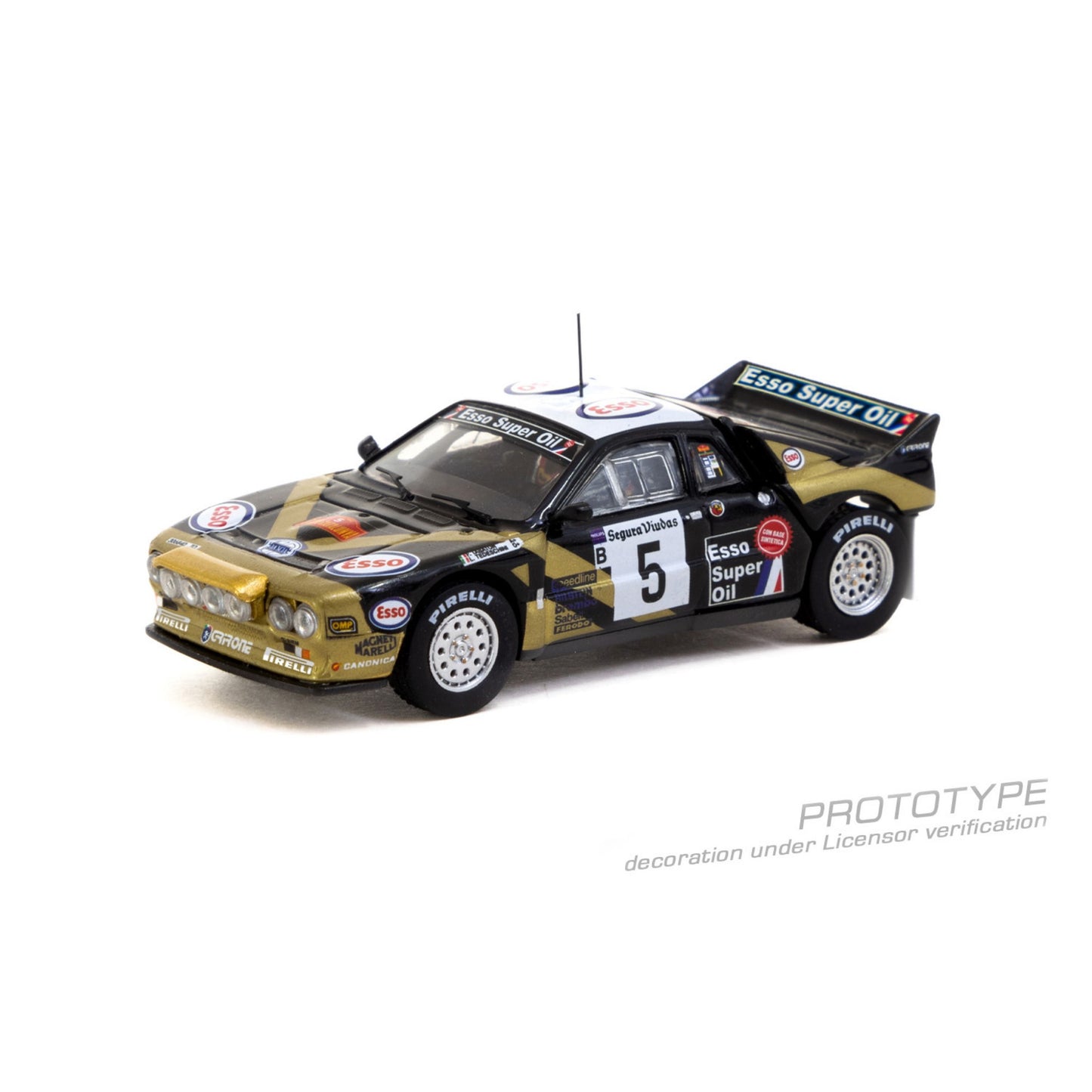 TARMAC WORKS Lancia 037 Rally 1985 Catalunya F.Tabaton/ L.Tedeschini 1:64 - T64P-TL002-85CAT05