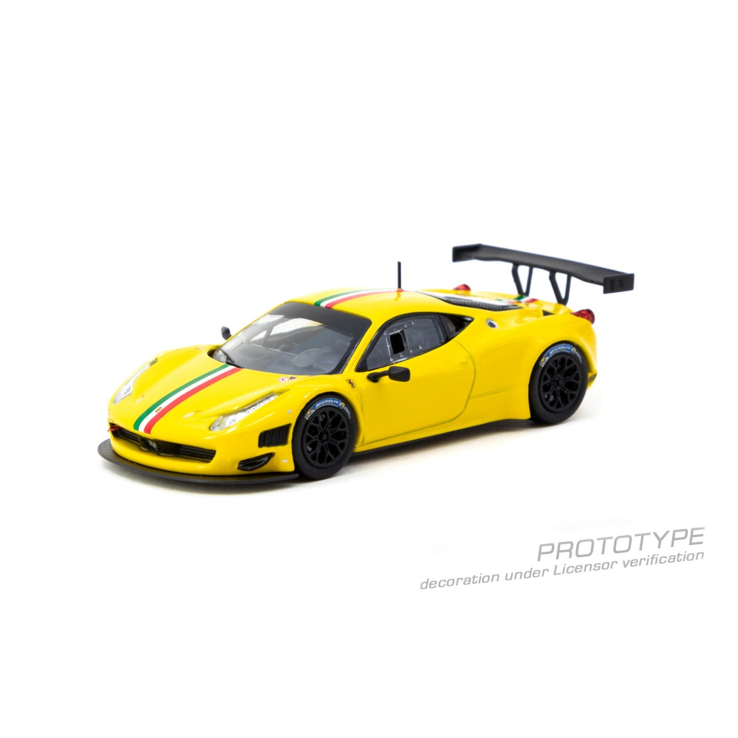 TARMAC WORKS Ferrari 458 Italia GT3 Yellow 1:64 - T64R-073-YL