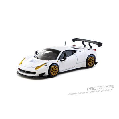 TARMAC WORKS Ferrari 458 Italia GT3 White 1:64 - T64R-074-WH