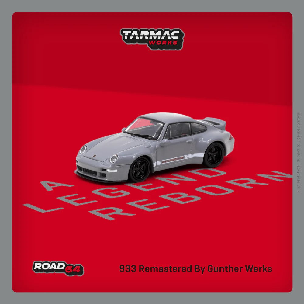 TARMAC WORKS Porsche 911 (993) Remastered By Gunther Werks Grey 1:64 - T64R-TL054-GY