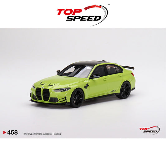 TOPSPEED MODELS BMW AC Schnitzer M3 Competition (G80) Sao Paulo Yellow 1:18 - TS0458