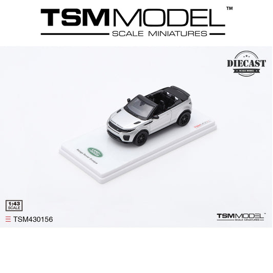 TSM MODEL Range Rover Evoque Convertible Indus Silver 1:43 - TSM430156