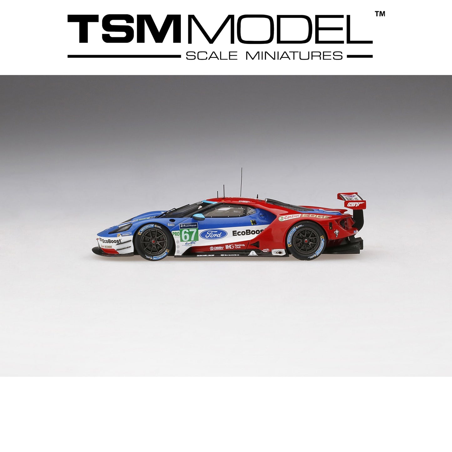 TSM MODEL Ford GT LMGTE PRO #67 2017 Le Mans 24Hr. LMGTE Pro 2nd Place Ford Chip Ganassi Team UK 1:43 - TSM430287