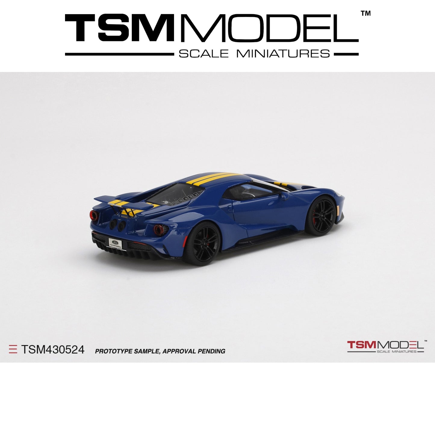 TSM MODEL Ford GT Sunoco Blue with Yellow Stripe 1:43 - TSM430524