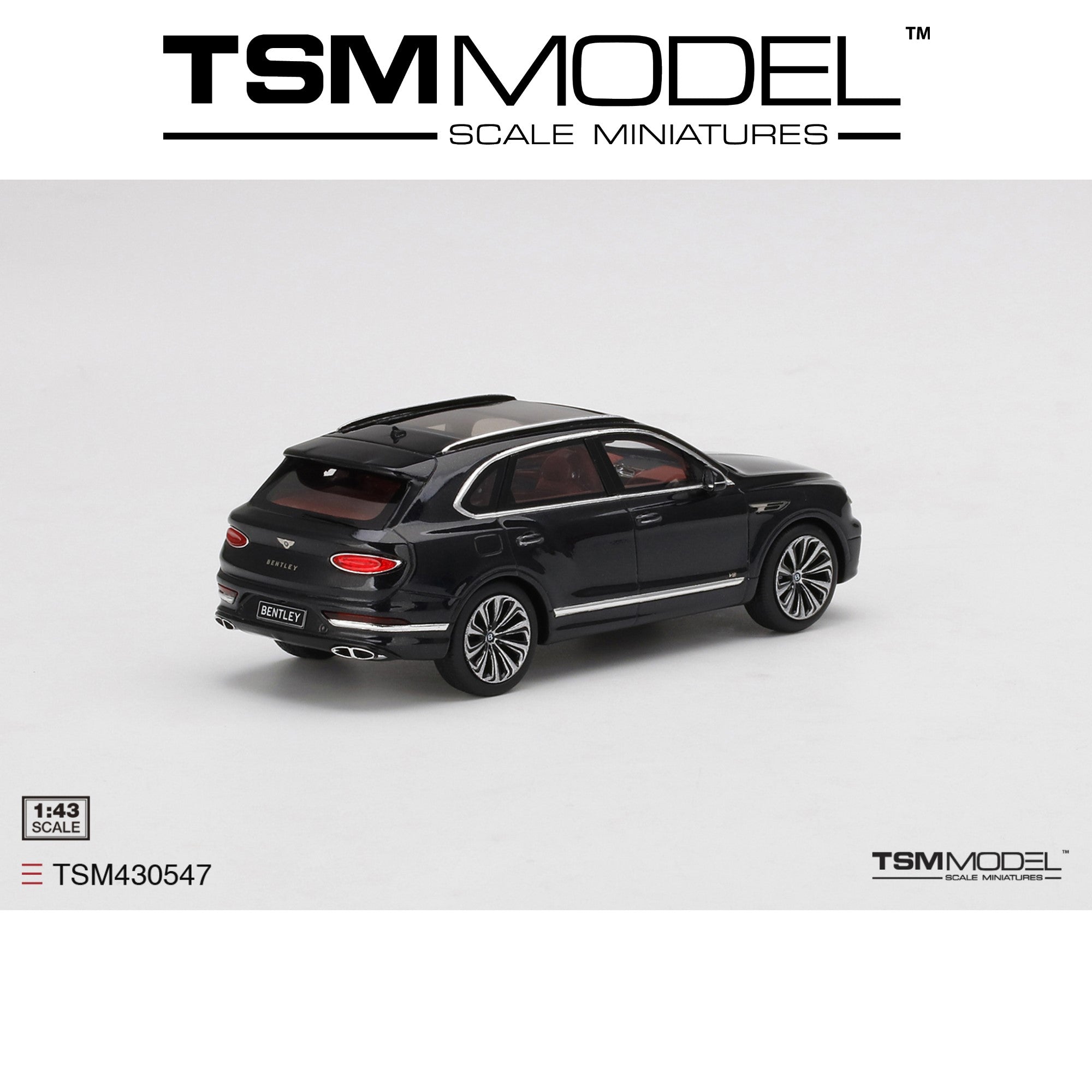 TSM MODEL Bentley Bentayga V8 Onyx 1:43 - TSM430547