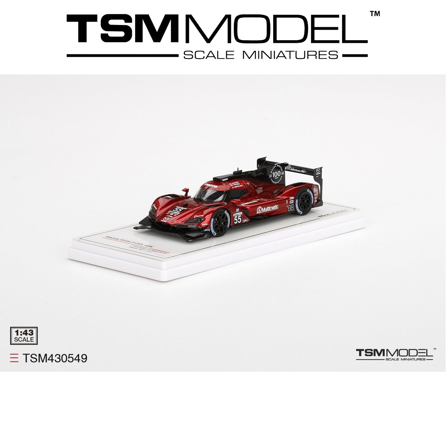 TSM MODEL Mazda RT24-P DPi #55 2020 IMSA Sebring 12 Hrs Winner 1:43 - TSM430549