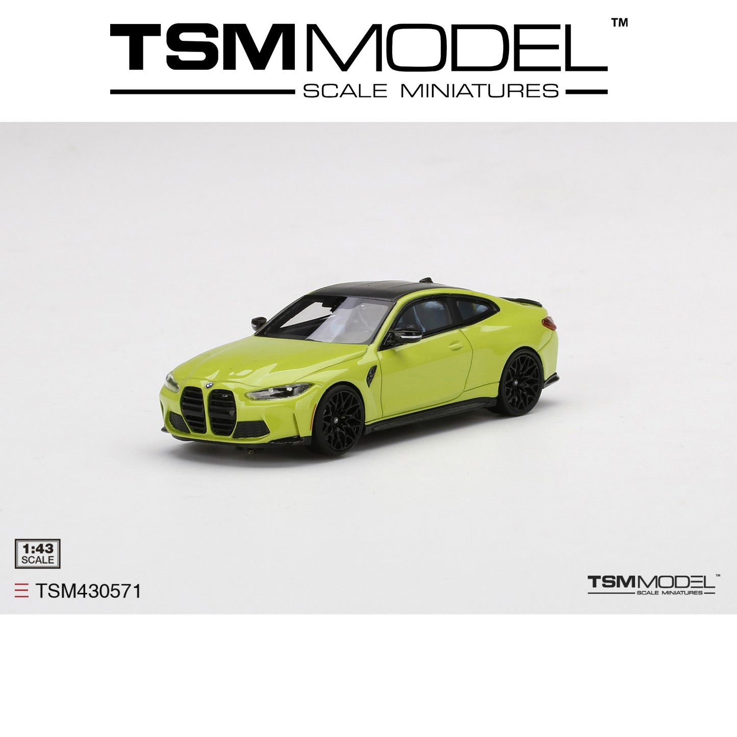 TSM MODEL BMW M4 Competition (G82) San Paulo Yellow 1:43 - TSM430571