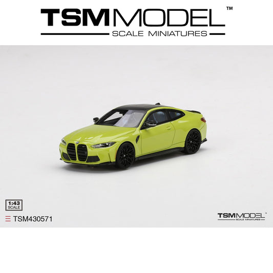 TSM MODEL BMW M4 Competition (G82) San Paulo Yellow 1:43 - TSM430571