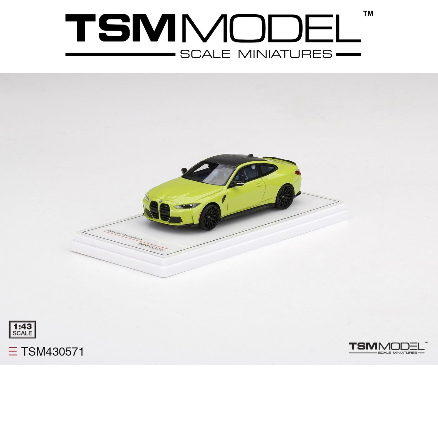 TSM MODEL BMW M4 Competition (G82) San Paulo Yellow 1:43 - TSM430571