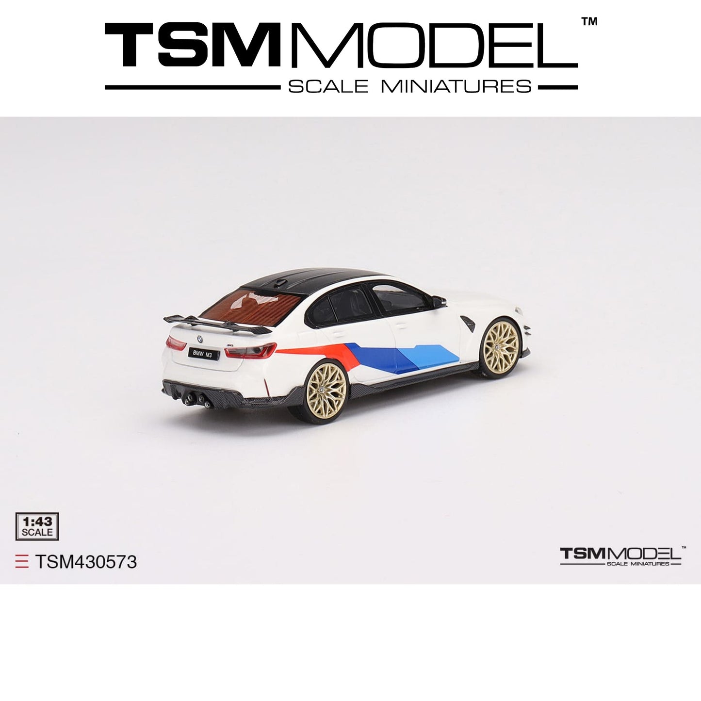 TSM MODEL BMW M3 M-Performance (G80) Alpine White 1:43 - TSM430573