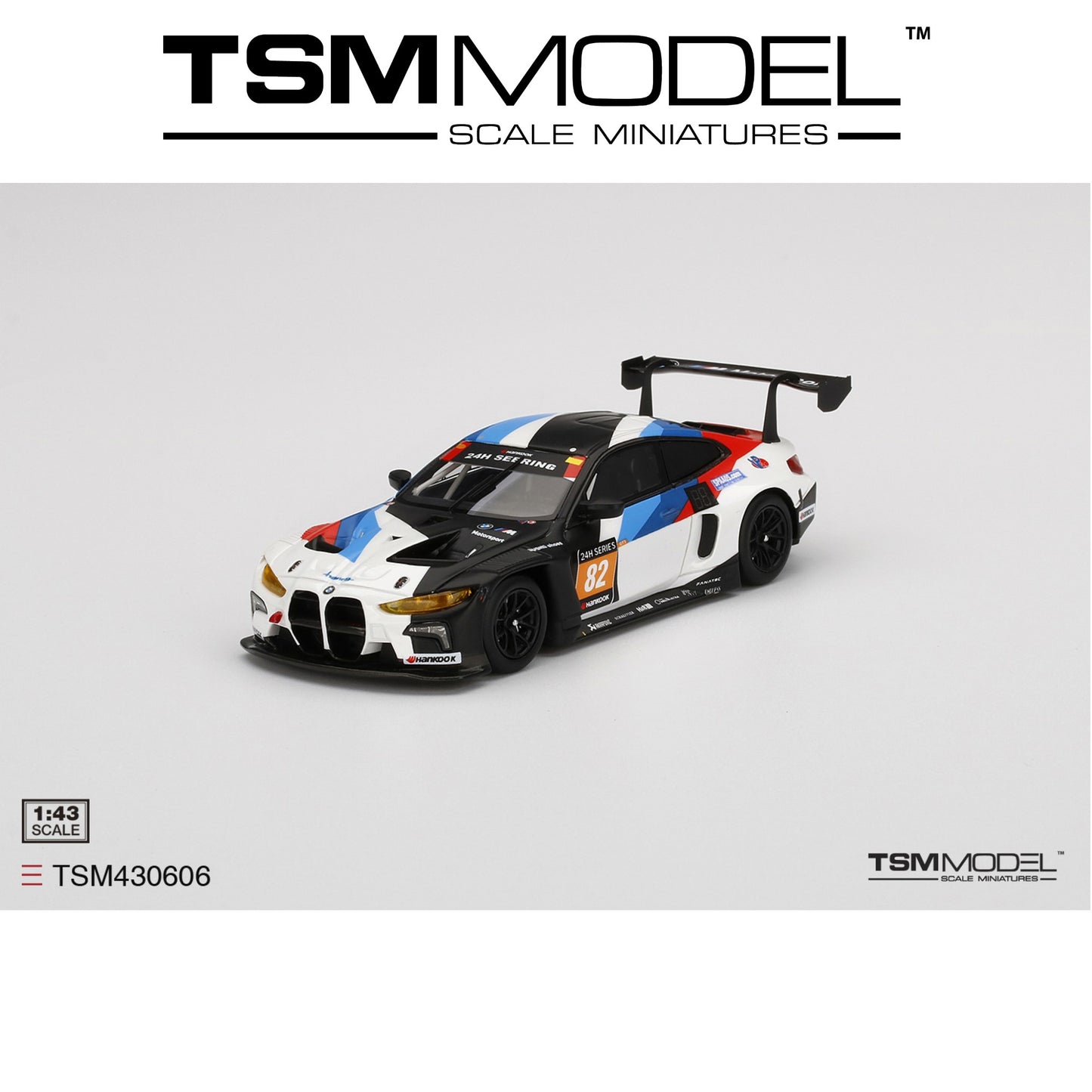 TSM MODEL BMW M4 GT3 #82 2021 24H Sebring 1:43 - TSM430606