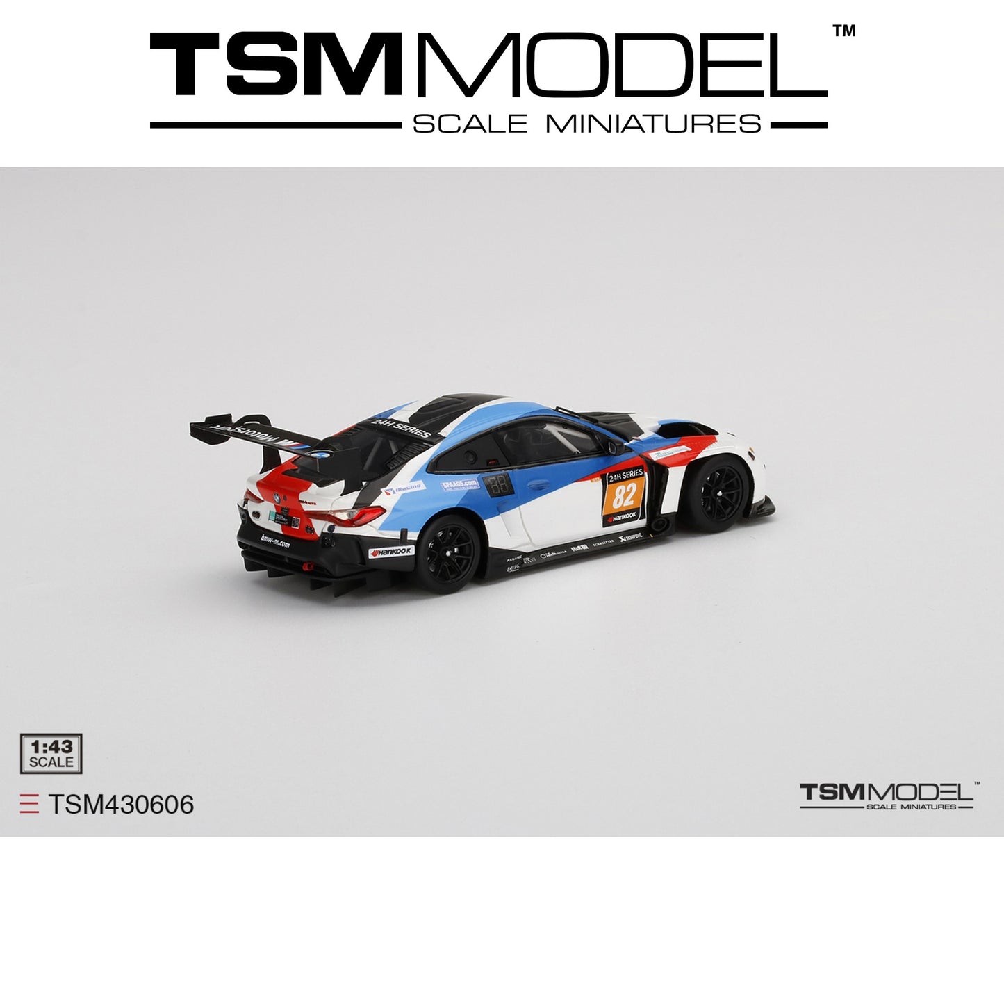 TSM MODEL BMW M4 GT3 #82 2021 24H Sebring 1:43 - TSM430606