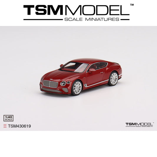 TSM MODEL Bentley Continental GT Speed 2022 Candy Red 1:43 - TSM430619