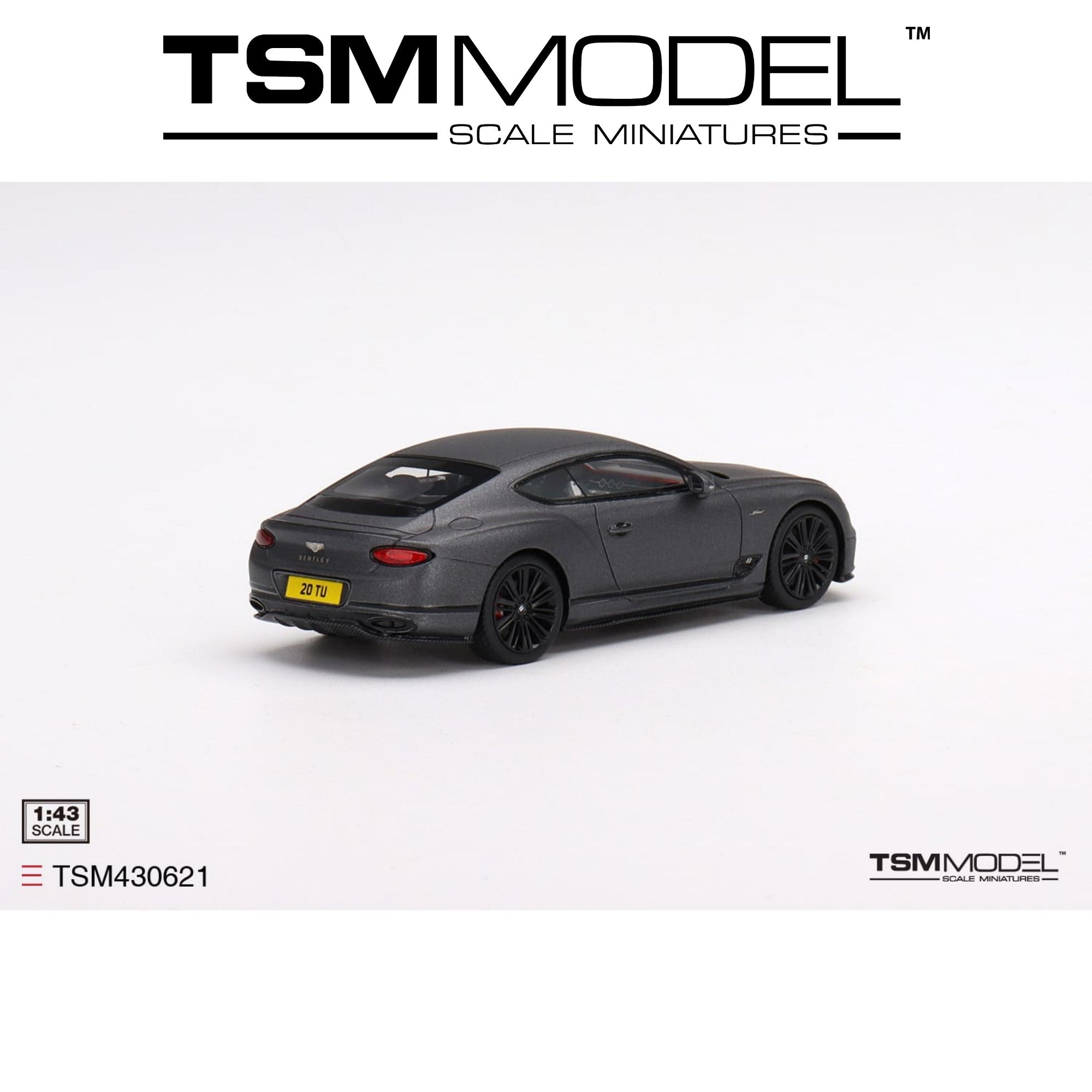 TSM MODEL Bentley Continental GT Speed 2022 Anthracite Satin 1:43 -  TSM430621