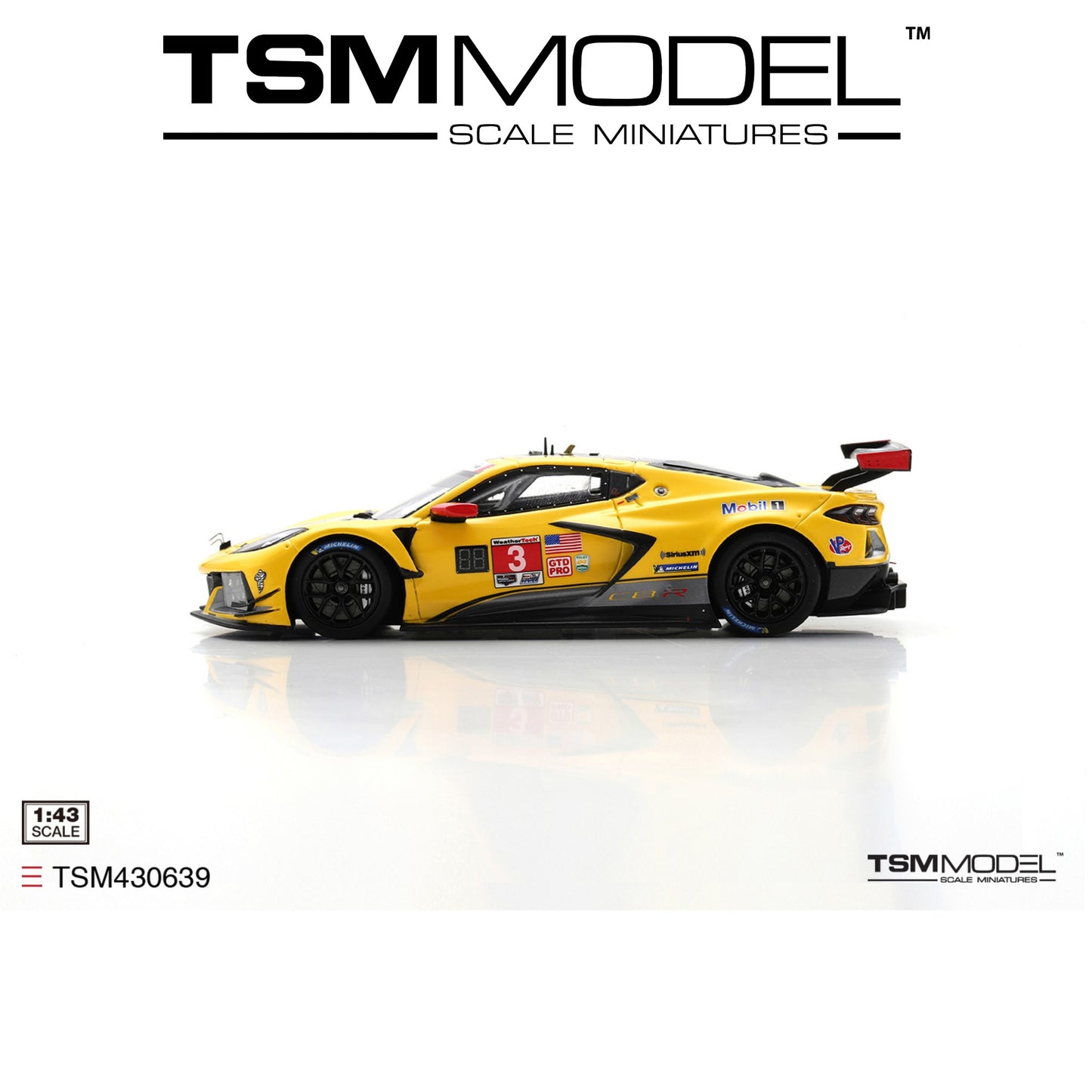 TSM MODEL Chevrolet Corvette C8.R #3 2022 IMSA Daytona 24 Hrs 1:43 - TSM430639