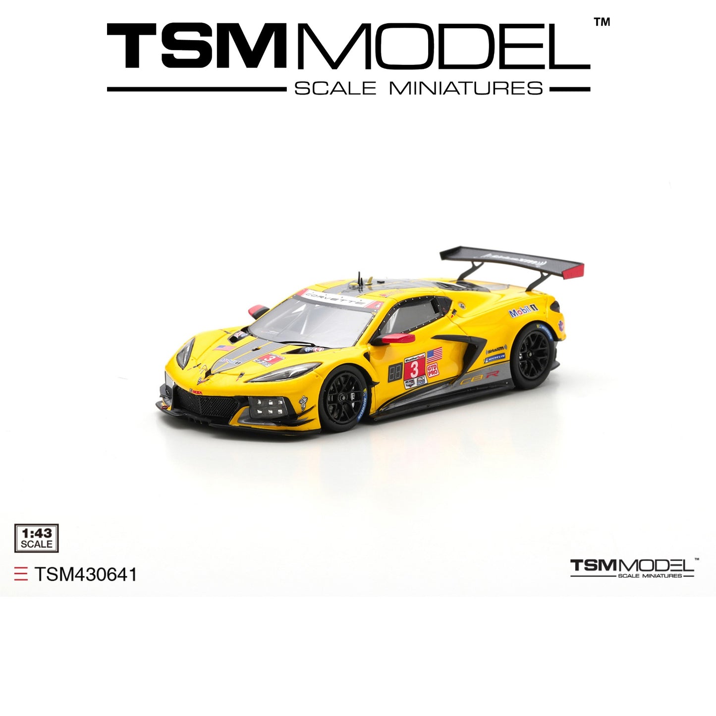 TSM MODEL Chevrolet Corvette C8.R #3 2022 IMSA Sebring 12 Hrs GTD PRO Winner 1:43 - TSM430641