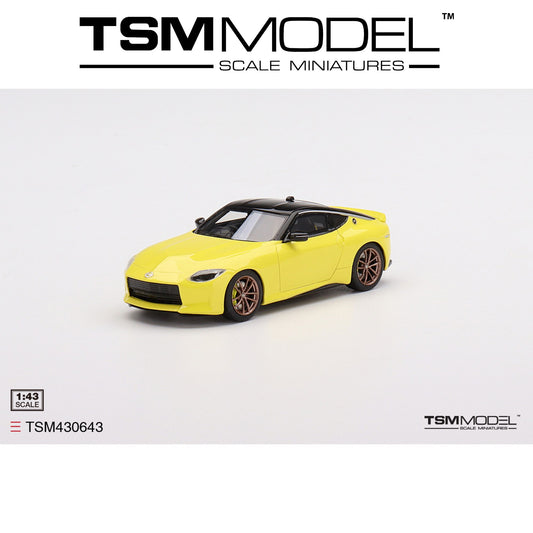 TSM MODEL Nissan Fairlady Z Proto Spec 2023 Ikazuchi Yellow RHD 1:43 - TSM430643