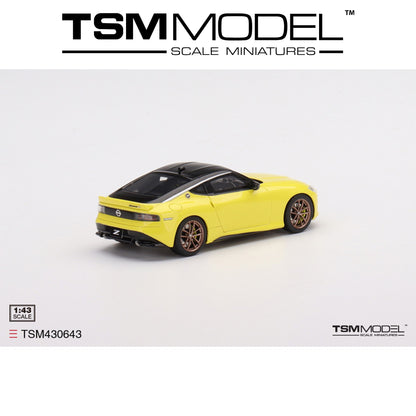 TSM MODEL Nissan Fairlady Z Proto Spec 2023 Ikazuchi Yellow RHD 1:43 - TSM430643