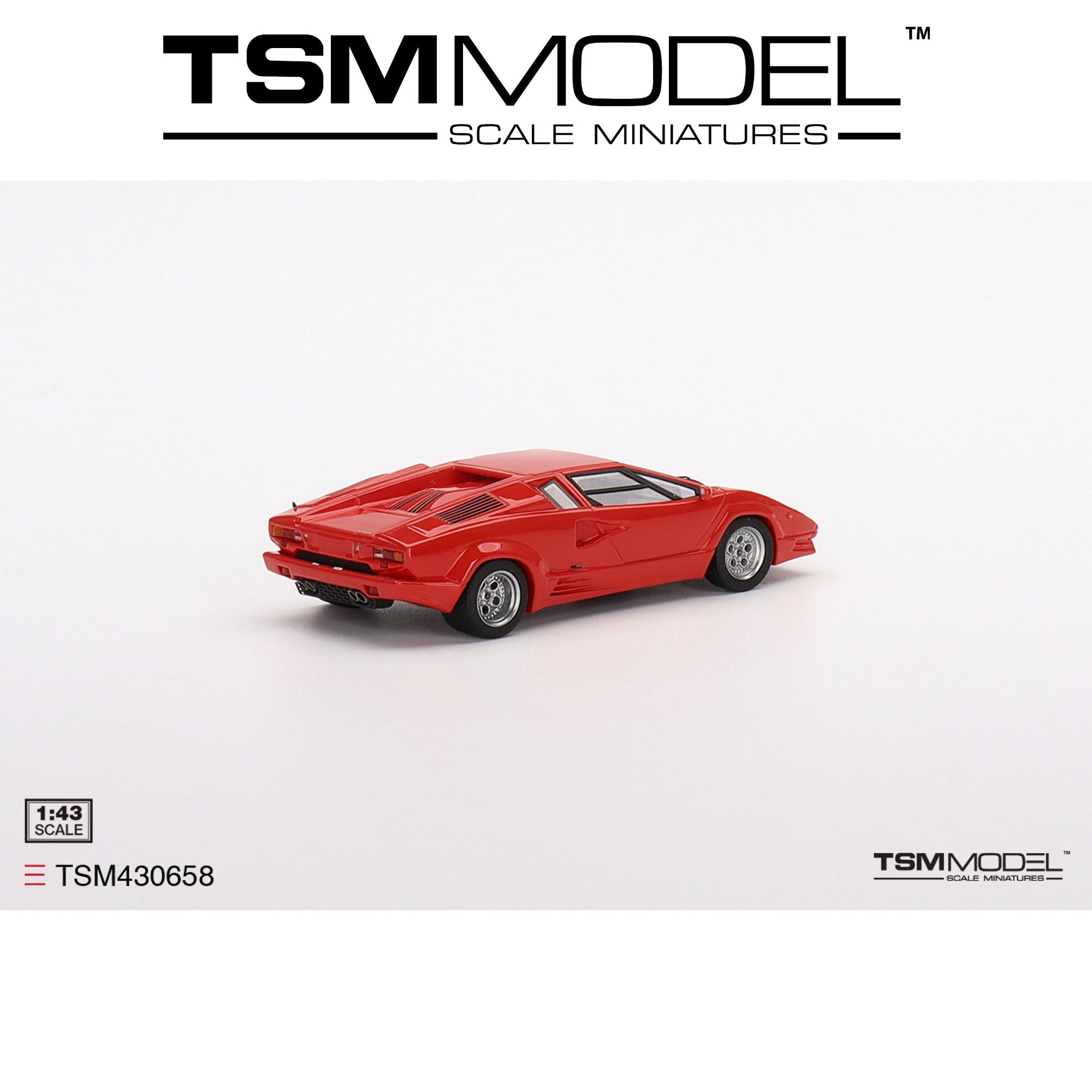 TSM MODEL Lamborghini Countach 25th Anniversary Rosso 1:43 - TSM430658