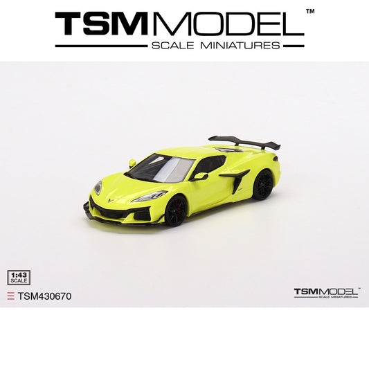 TSM MODEL Chevrolet Corvette Z06 2023 Accelerate Yellow 1:43 - TSM430670