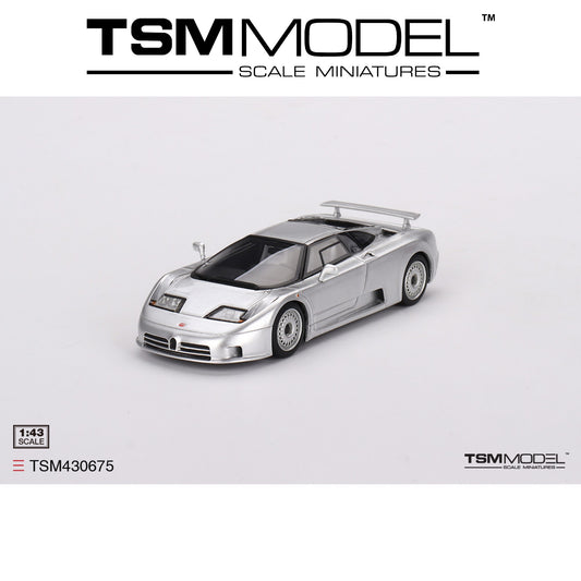 TSM MODEL Bugatti EB110 GT Grigio Chiaro 1:43 - TSM430675